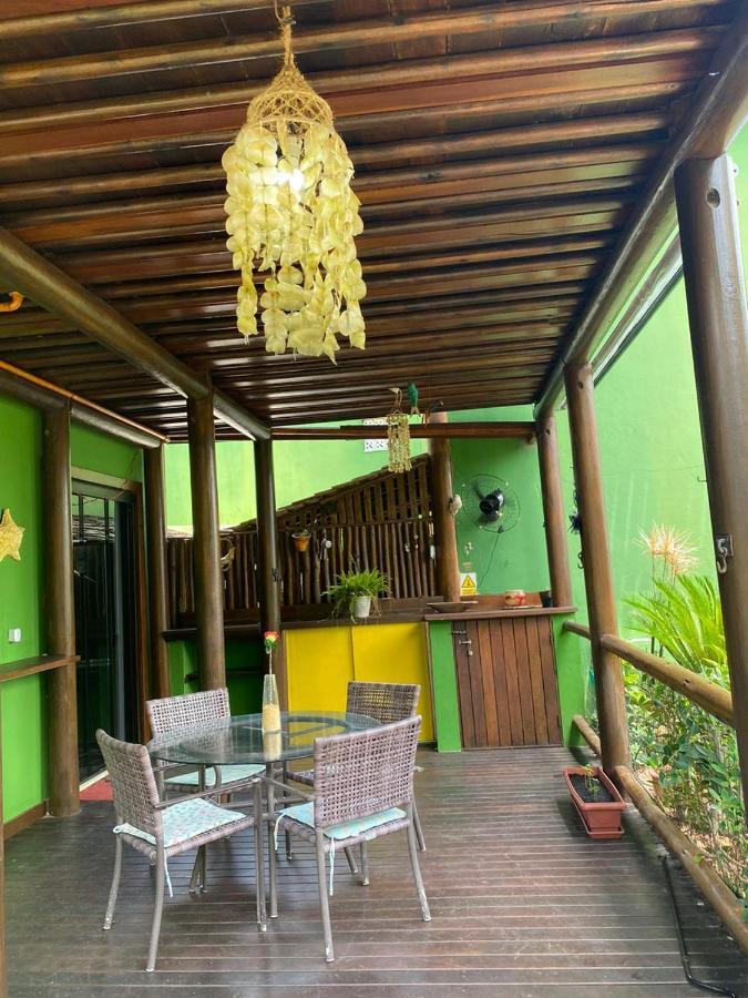 Bungalow frente a Praia Itacimirim Bagian luar foto